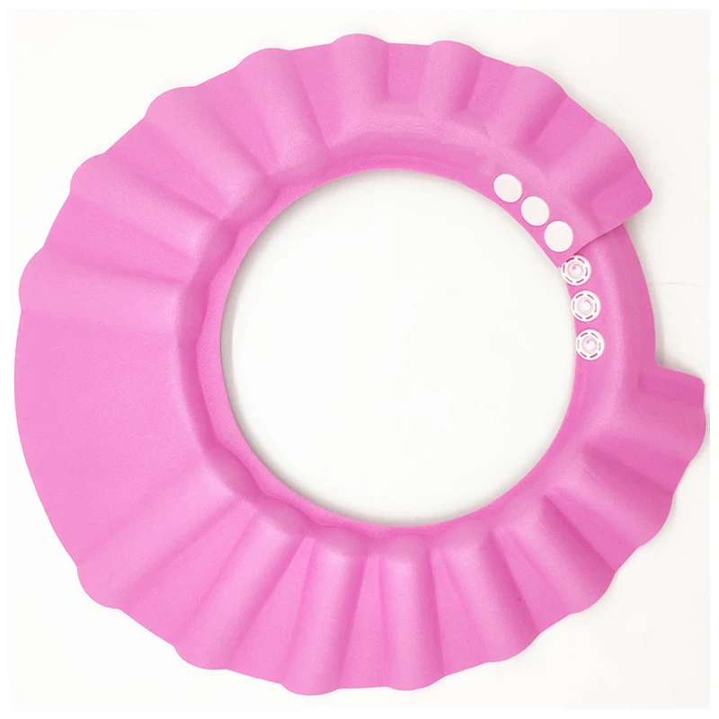 Baby Shower Soft Cap Waterproof Belt Adjustable Shampoo Cap Bath Protective Air Multi-Purpose Suitable Hood hair wash hat shampoo shower cap hair wash shield bath tool