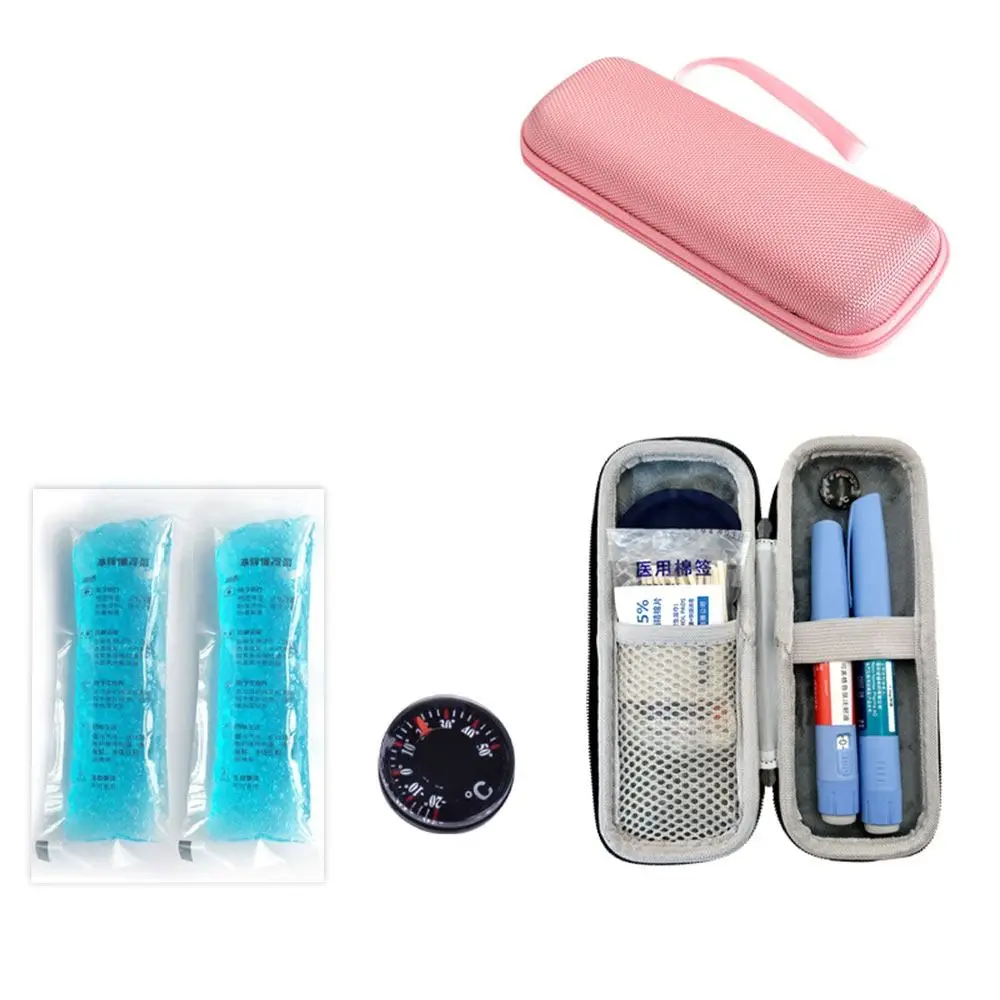 Tragbare glasierte Kühllagertasche, Insulin-Kühltasche, Medikamenten-Reisetasche, Kühler, Stifttasche, Medikamenten-Gefrierschrank mit Geln – Detail 5