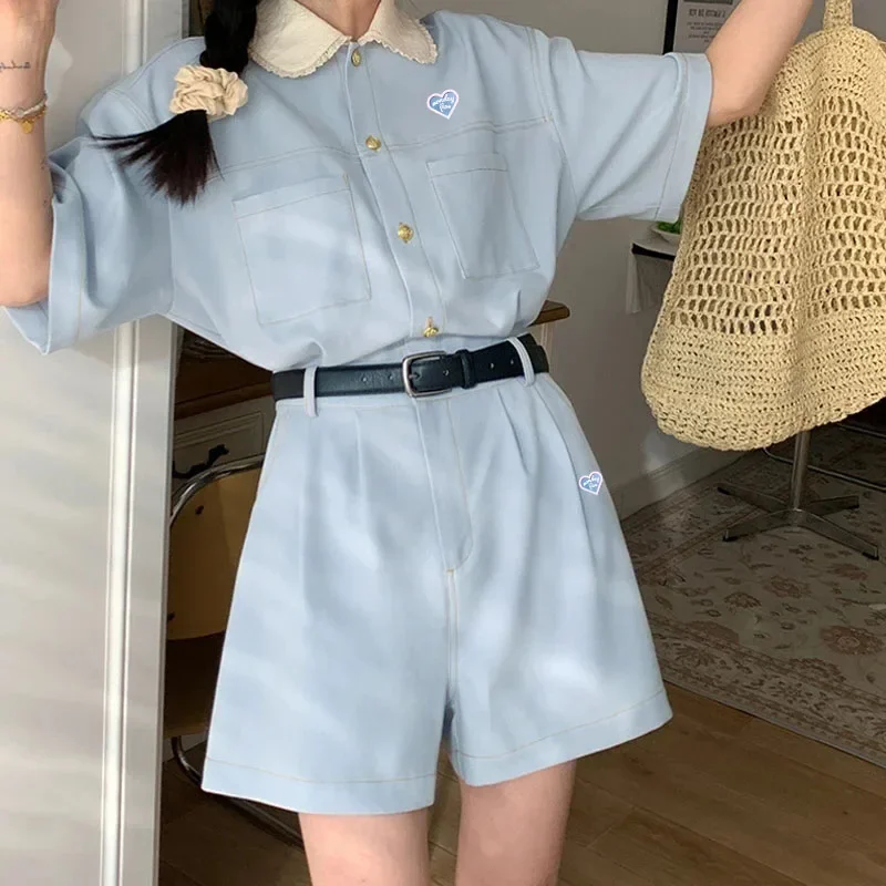 Monday Flow Summer Women's Golf Clothing Golf Suit Jumpsuit Shorts 2-piece Set Women's Wear Cargo Dresses