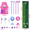 Toddler Golf Set Kids Golf Clubs with 8 Balls 4 Golf Sticks, 2 Practice Holes and a Putting Mat Toys for 3-6+Years Old Girls 6