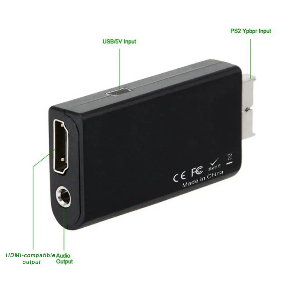 RYRA PS2 HDMI ȣȯ    , 3.5mm  ,  PS2 ÷  , 480i, 480p, 576i