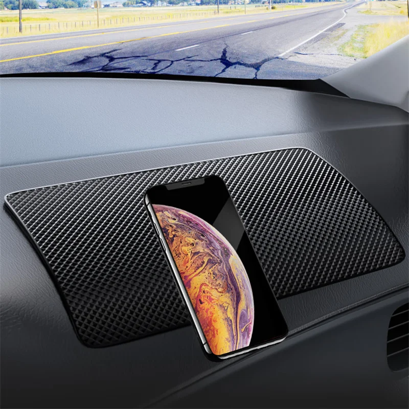 Universal Car Dashboard Non Slip Grip Sticky Pad Phone Holder Mat Anti-skid  Silicone Mat ar Dashboard Anti-Slip Rubber Pad