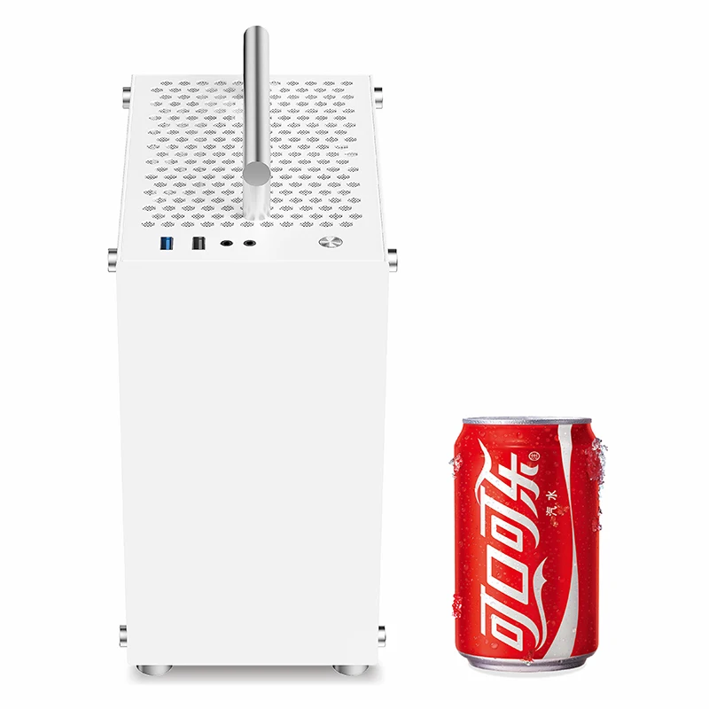 METALFISH T40 미니 ITX 케이스 7L 아크릴 또는 메쉬 측면 패널 및 휴대용 핸들 지원 SFX PSU/206mm GPU