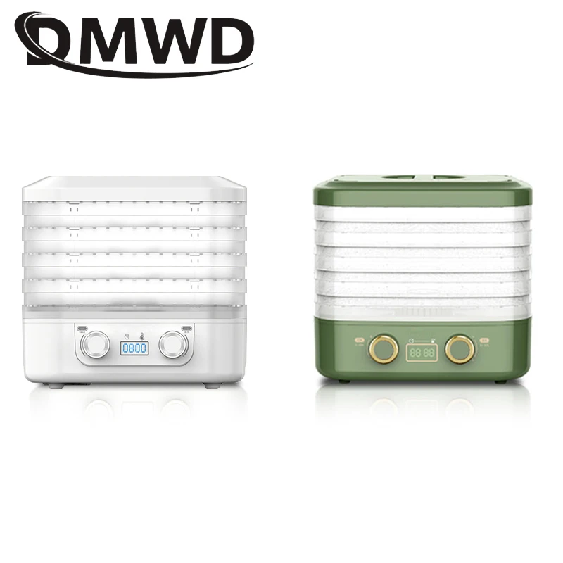 Dried Food Dehydrator Fruit Vegetable Herb Meat Drying Machine Digital Timer Temperature Control Snacks Dehydration Air Dryer US Fruit Dryer