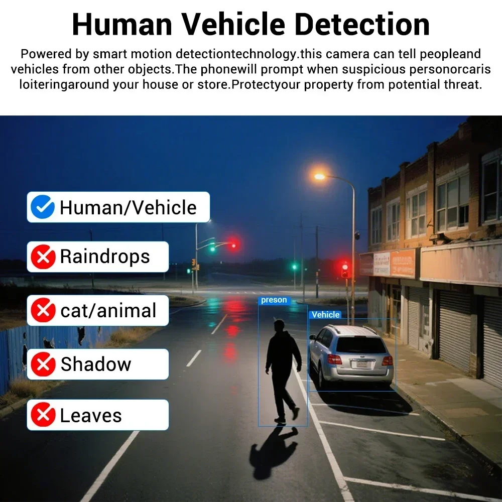 Outdoor POE IPC Security Camera Bullet CCTV Color Night Vision Security Camera Two Way Audio Auto Tracking Intelligent Detection 2