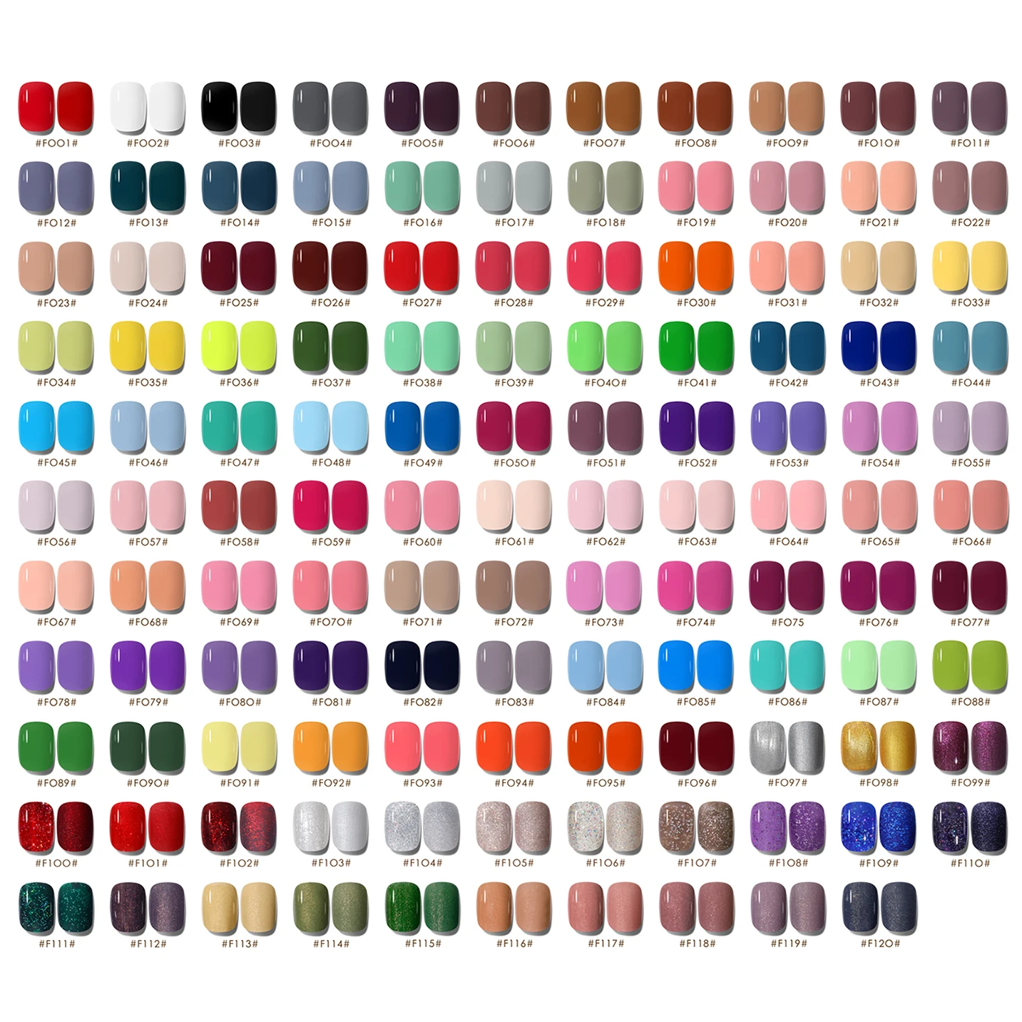 Gairriy Nails Polish 120 Colors/set Red Black Color Nail Polish 15ml UV Permanent Seedling Varnish Hybrid Nail Art Salon Glitter 5
