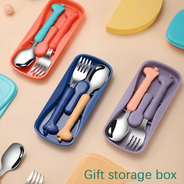 Utensils Spoon Knife Fork Kid  Children Knife Fork Spoon Set - 1 Set Kids  Tableware - Aliexpress