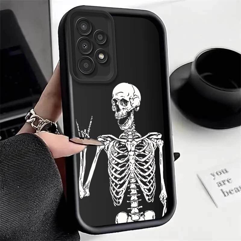 Skull Silicone Phone Case – Durable and Stylish Protective Cover