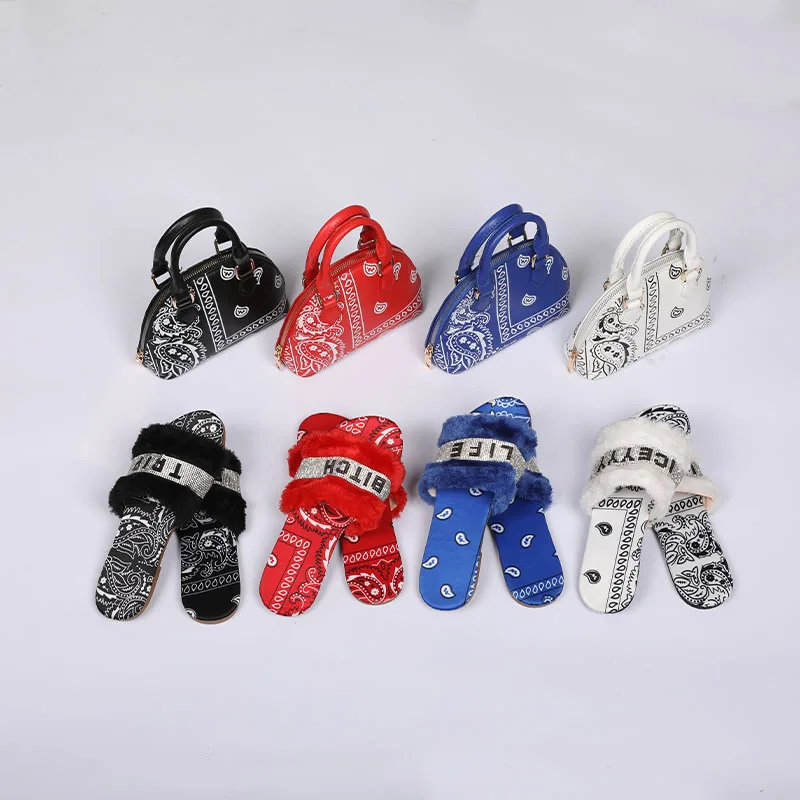 Purses And Handbags Bandana Purse And Sandals Set Shoes And Purse Set Women Hand Bags Luxury Set Ladies Bags