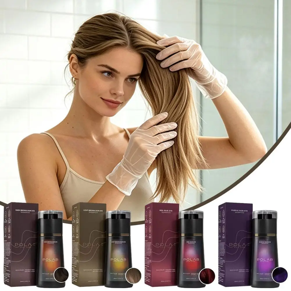 Shampoo Colorante per Capelli 3in1 a Base di Erbe, Tintura e Nutrimento, Multicolore Naturale e Duraturo - immagine 2