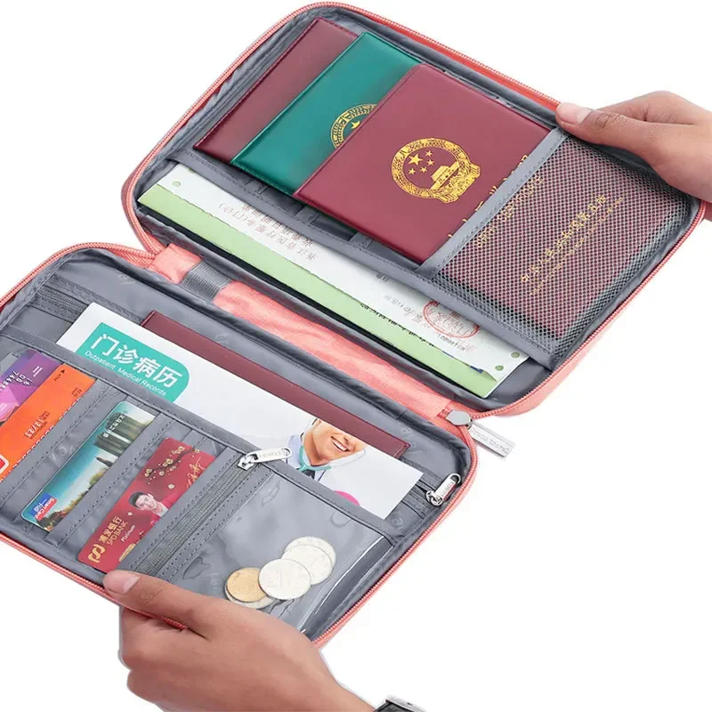 

Travel Wallet Family Passport Holder Creative Waterproof Document Case Organizer Travel accessories Document Bag Cardholder