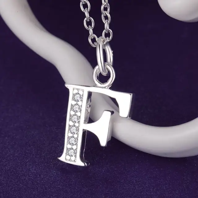 Letter pendant necklace