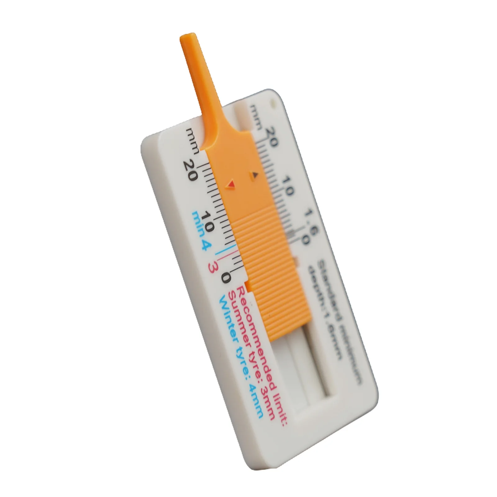 Reifenprofiltiefenmesser 0-20mm Auto Rad Profiltiefenmesser Tiefenindikator Lineal Kunststoff Messwerkzeug – Detail 7