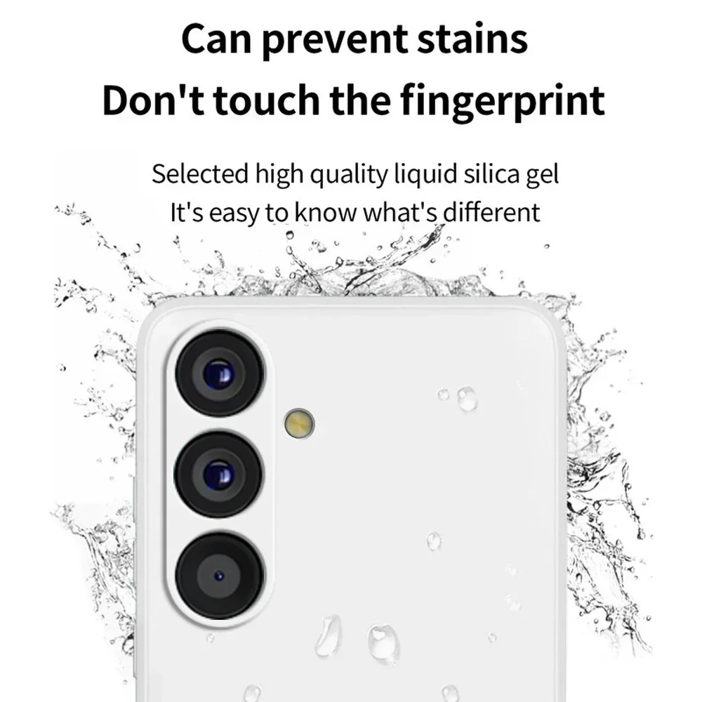 For Samsung A54 5G Case Liquid Silicone Camera Lens Protector Phone Cases For Samsung Galaxy A54 A55 A15 5G Soft Back Cover phone waterproof case iphone case magnetic wireless charging case phone case magnetic case camera lens protector case camera protector case phone protector cover camera lens case leather phone case