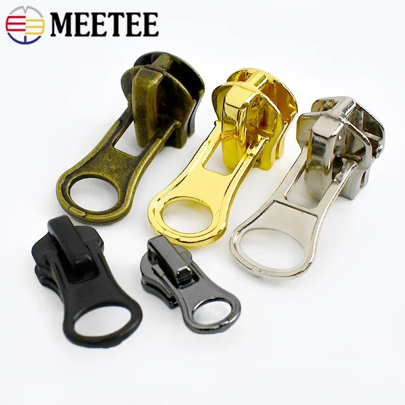 5/10/20Pcs 3#5#8# Repair Zipper Slider for Metal Zippers Coat Tent Zip Closure Puller Head Jacket Zips Lock Accessories for Bags
