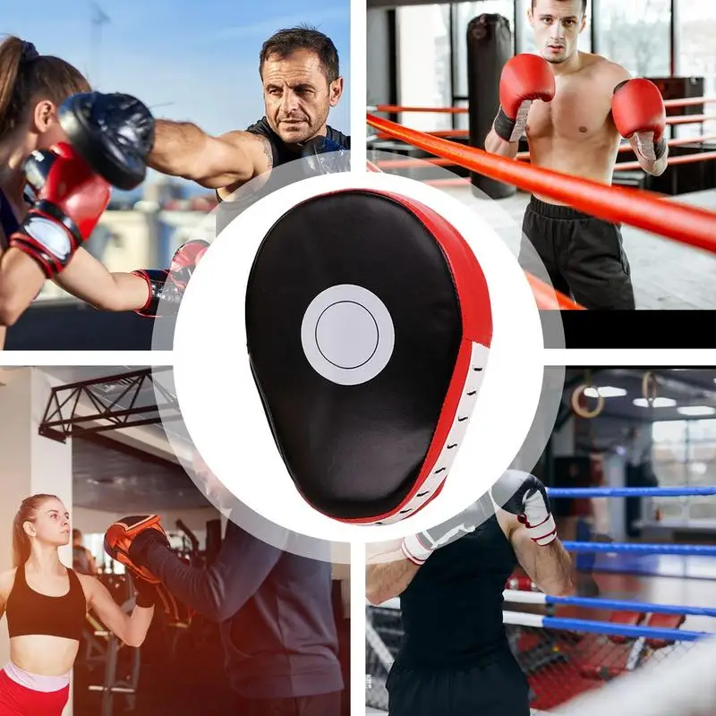 Boxing Pads Mitts MMA Pads Curved Thickened Boxing Mits Strike Pad Equipment Punching Mitts for Adults Kids Taekwondo