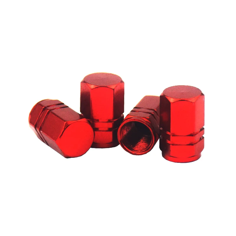 Premium Aluminum Tire Valve Caps - Decorative Dustproof Wheel Covers (Set of 4)