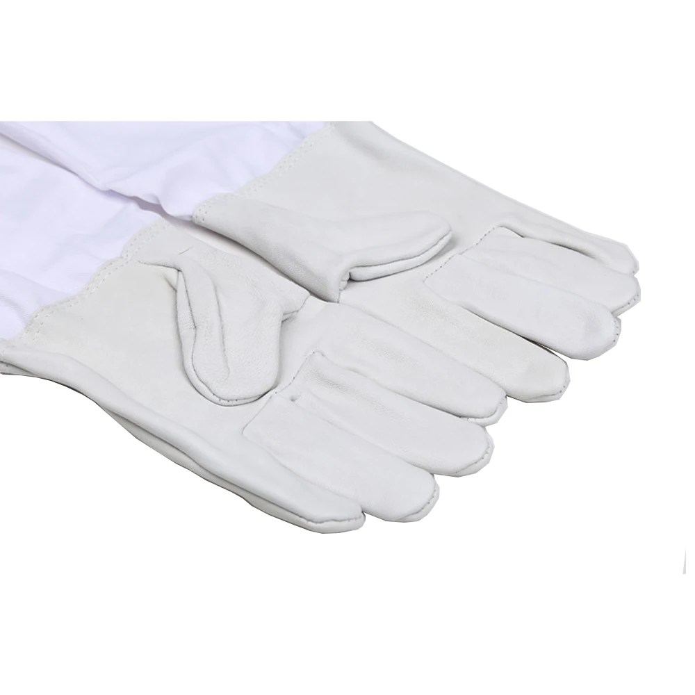 Beekeeping Protective Gloves Long Sleeves Breathable Sheepskin Protective Clothing Anti Bee Stinging Beekeepers Hand Defend Tool