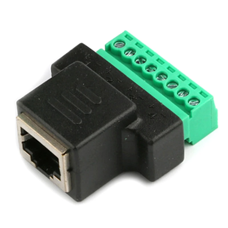 【Clearance sale】 AA46 RJ45 Female To Screw Terminal 8 Pin Connector ...