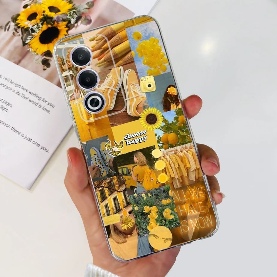 Luxury Flowers Painted Soft Silicone Phone Case - Elegant Bumper Cover
