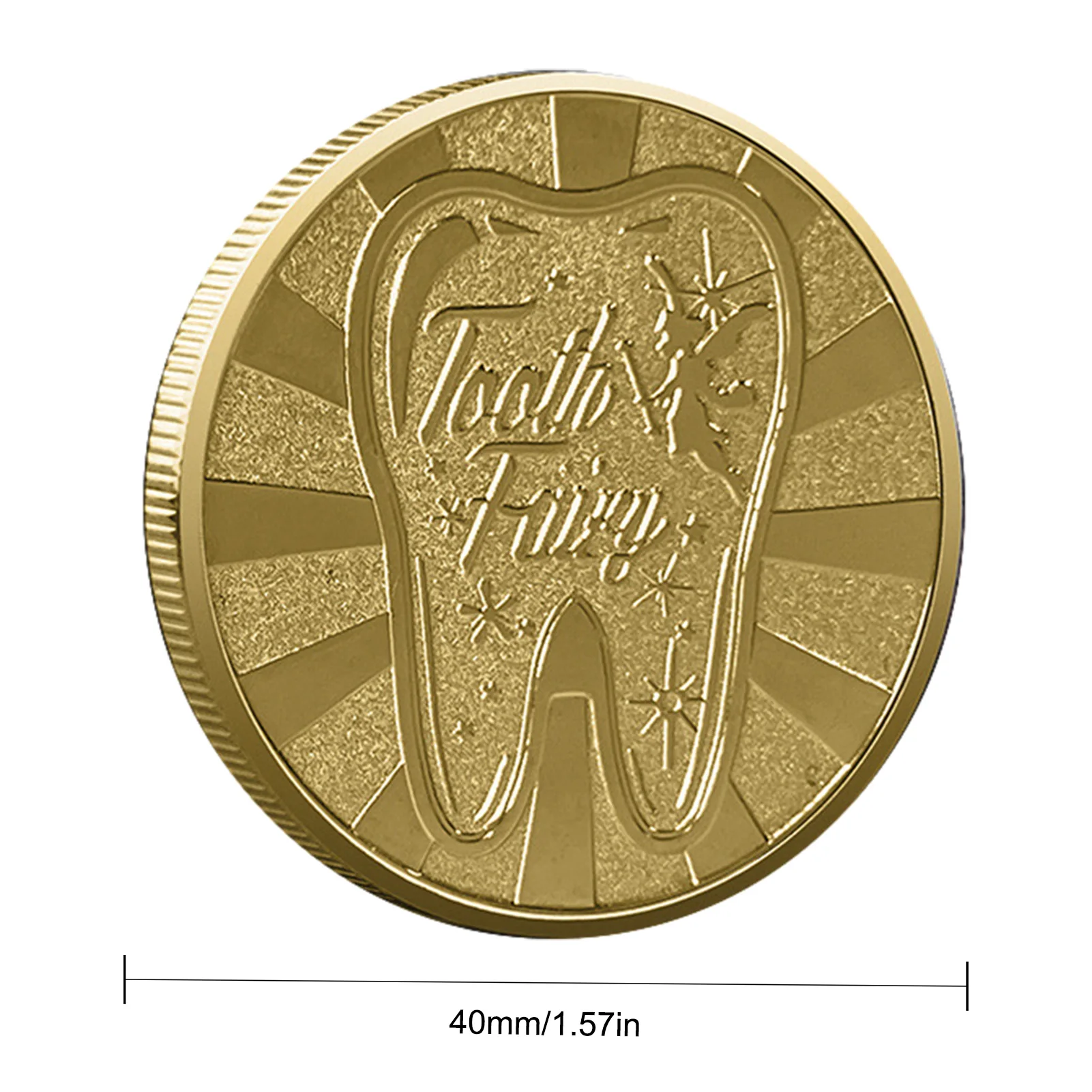 Tooth Fairy Gold Plated Coin Creative Kids Tooth Change Gifts Physical Metal Coin Crypto Commemorative Coin