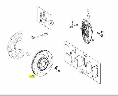 A4634211500 A4634210500 4634211500 4634210500 Other Mercedes Brake Discs W463 W461G63