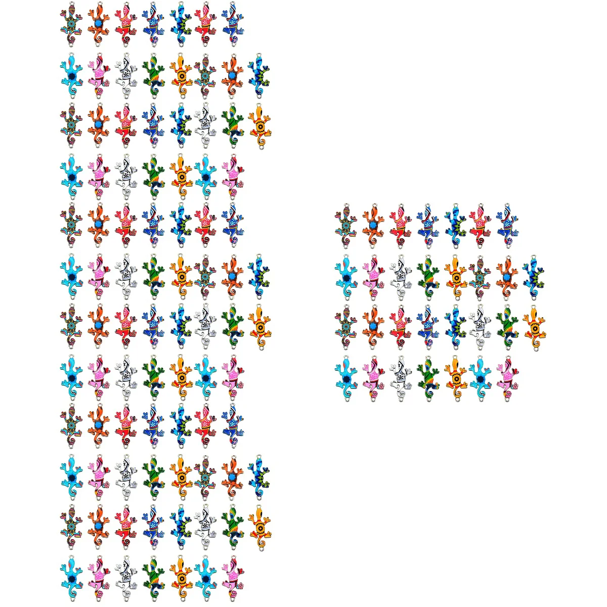 

120 Pcs Gecko Charms Mini Charms Animal Charm for Bracelet Earring Necklace Making