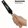 1PC Black Small Hand Saw 6 Inch Japanese Pull Saw with Double Edges 15/17 TPI Flush Cut Saw for Woodworking DIY Projects 5