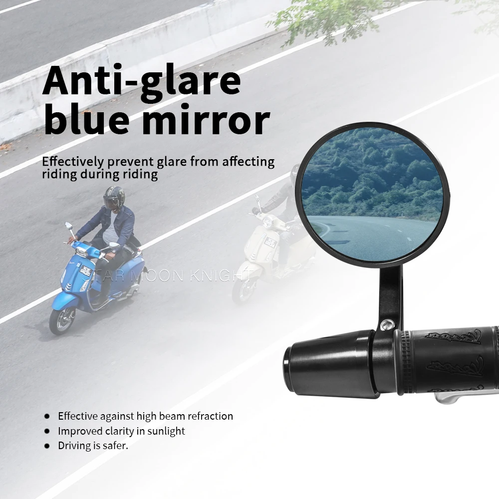 Moto Espejo Retrovisor Espejos Retrovisores Extremo Barra Manillar, image size:1000x1000