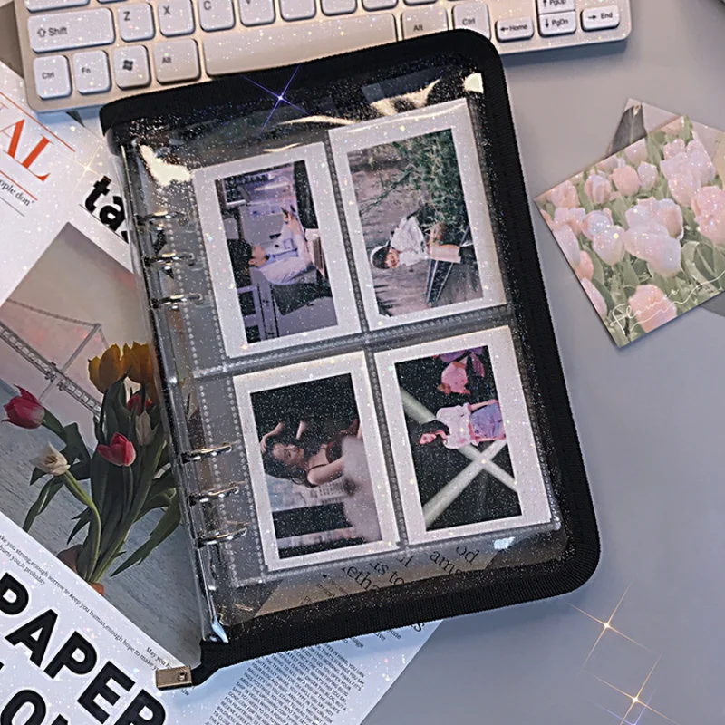 10 Pieces/Pack of Photo Card Inner Pages Transparent Pockets for A5 Binder Photoes Cellction Card Stock Organization