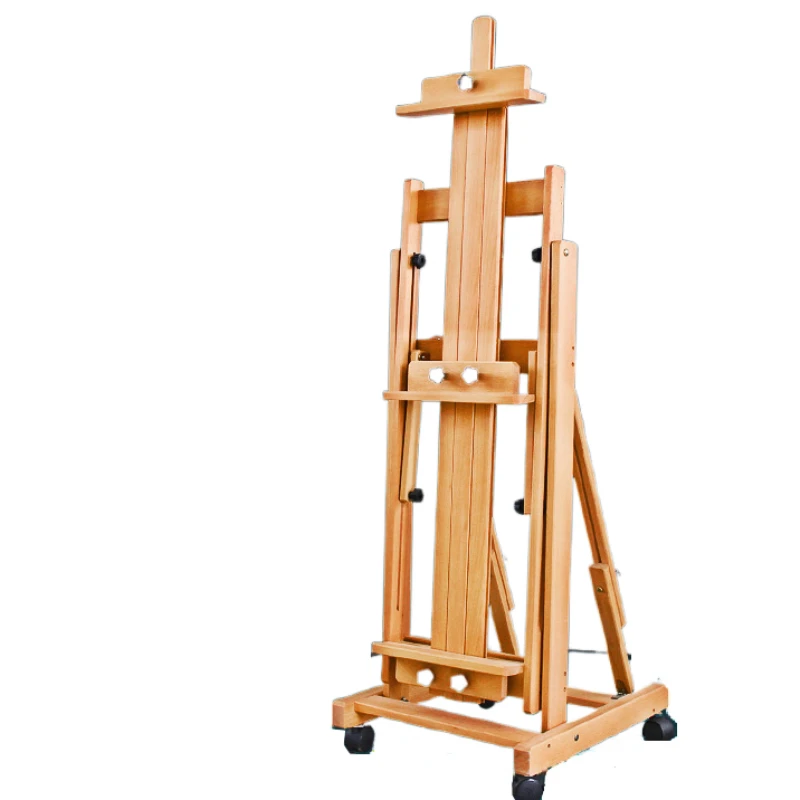 Dual-purpose Easel Caballete Pintura Artist Oil Watercolor Painting Frame Solid Wood Easel Painting Stand Painting Accessories