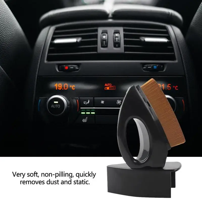 

Щетка для очистки салона автомобиля и внешней отделки центральной консоли, инструмент для очистки воздуховода и выходного отверстия автомобиля, удаление пыли