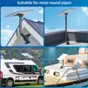 For Starlink Gen3 Multi-angle Adjustment Roof Bracket 20 Degree Tilt Design Large Diameter Round Tube Bracket For Starlink Gen3 6