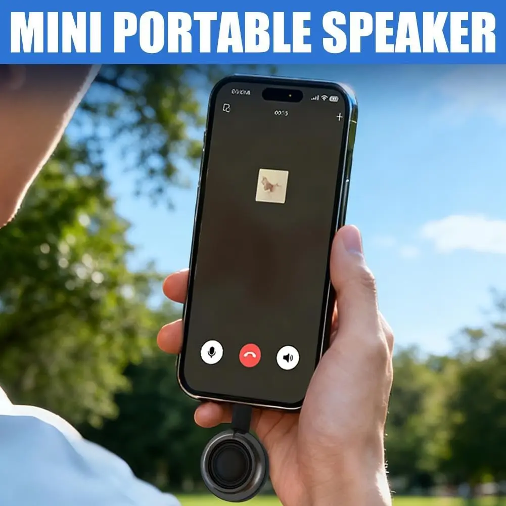 Portable Speaker Amplifier,Universal Type-C Sound Box Type-C Plug in Mobile Phone Amplifier,for Smartphone Tablet Notebook - 3