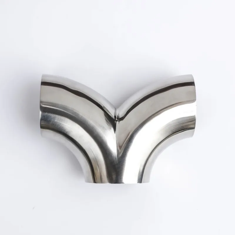 

19/25/32/38/51/63/76mm Pipe OD Butt Welding Y-Shaped Elbow 3 Way SUS 304 Stainless Sanitary Fitting Spliter Homebrew Beer Wine