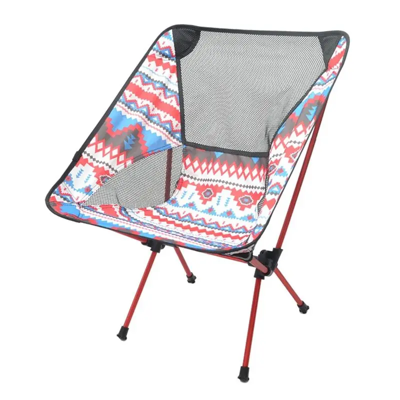 Outdoor Portable Folding Chairs with Carry Bag, Heavy Duty 90kg Capacity  Ultralight Camping Folding Chairs for Beach  playeras