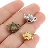 5Pcs/Set 1/12 Dollhouse Miniature Metal Tea Tray Tableware Set For Dollhouse Decoration 3 Colors 4