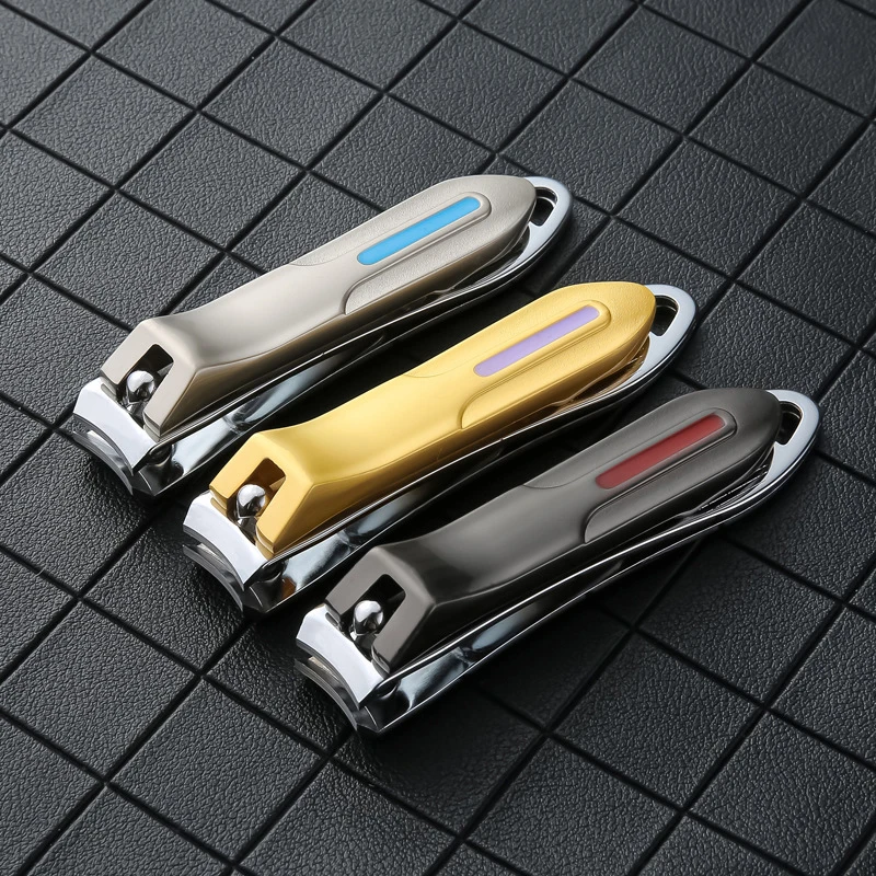 Professional Stainless Steel Nail Clipper Cutter Toenail Trimmer Pedicure Scissors Manicure Files 1pcs