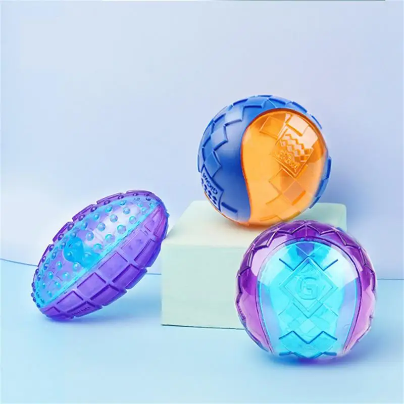 

Pet Dog Puppy Squeaky Chew Toys Sound Pure Natural Non-toxic Rubber Outdoor Play Small Large Dogs Funny Ball for Dog Accessories
