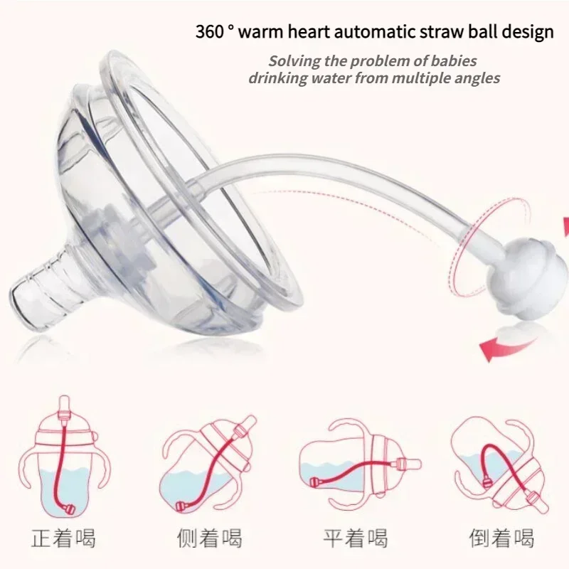 Silicone Nano Baby Bottle Feeding Bottles with Handle for Baby Weaning Anti-Choking Nipple Bottle for 0-9 Month 150ML/250ML