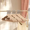 10pcs Non-Slip Coated Metal Suit Coat Hangers Heavy Duty Clothes Hangers Metal Shirt Jacket Hanger with Round Notches for Dress 4