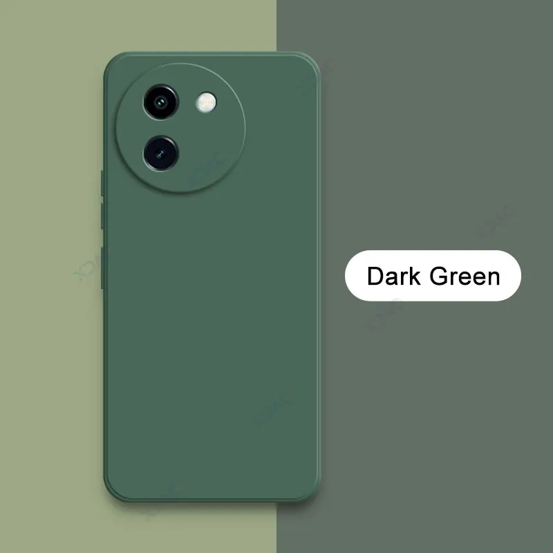 Enhanced Product Title: Premium Square Liquid Silicone Case - Luxury Full Protective Soft Cover