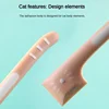 Cat Can Spoon Pet Feeding Stirring Spoon Cat Food Scraper Tools Canned Wet Food Clean Long Handle Right Angle Design Pet Spoon 5