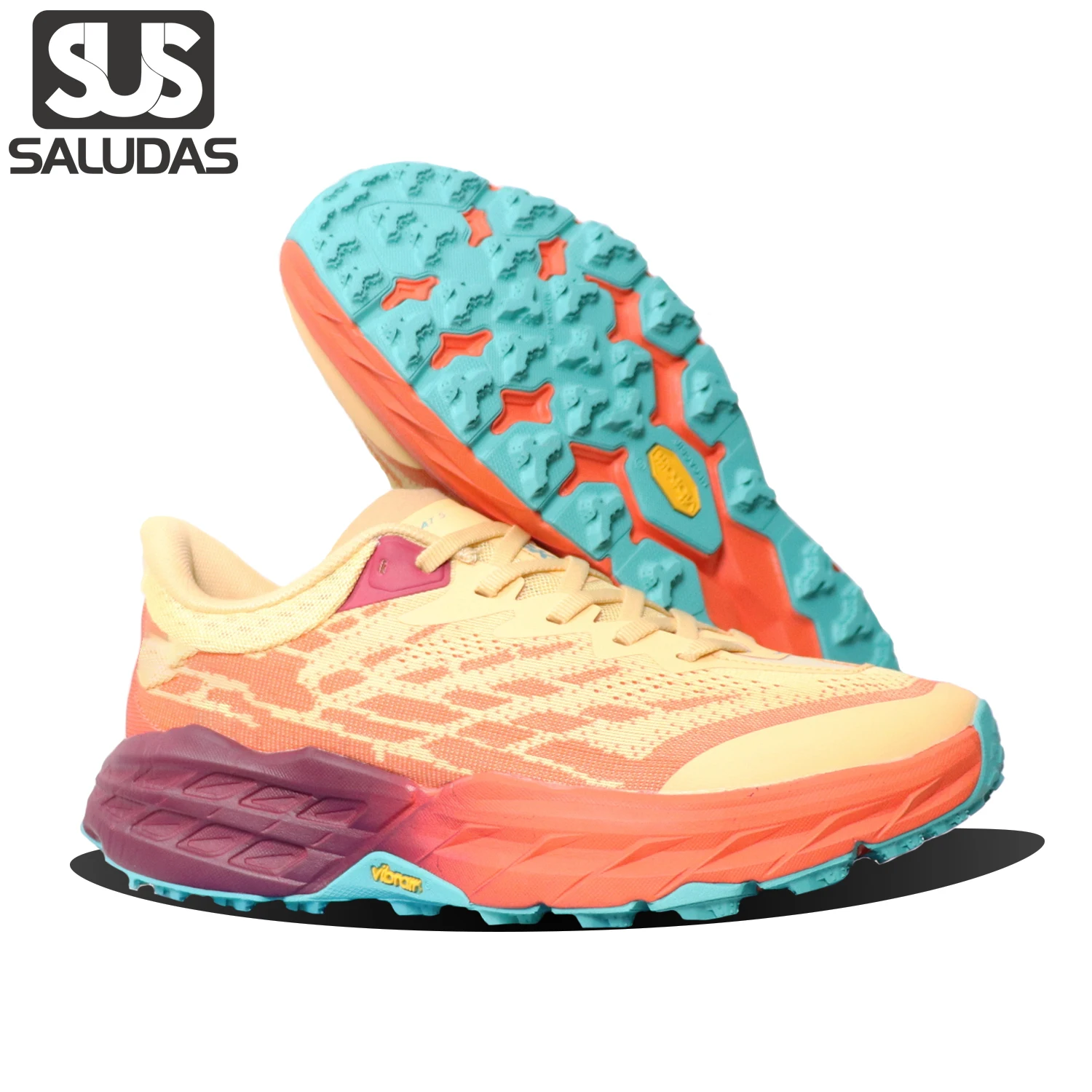 

SALUDAS Speedgoat 5 Original Trail Running Shoes Men Women All Terrain Mountain Marathon Running Shoes Outdoor Trekking Sneakers