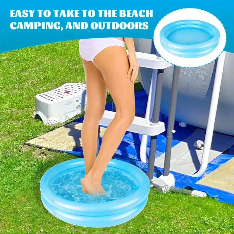 Portable Inflatable Foot Basin Convenient Foot Soaking Bath For Pool Beach Inflatable Wash Basin CollapsiblePool Bath Inflatable Foot Basin