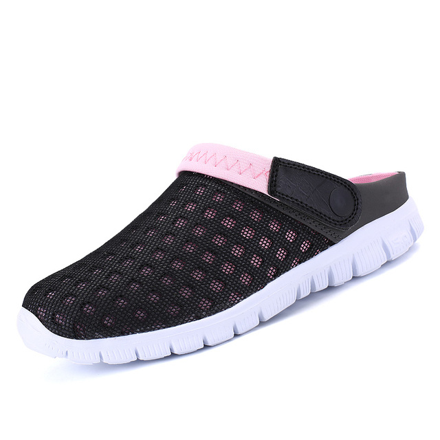 Unisex Mesh Sandals Men Lightweight Sneakers Breathable Outdoor Half Slippers Designer Slip-on Mens Loafers Beach Shoes