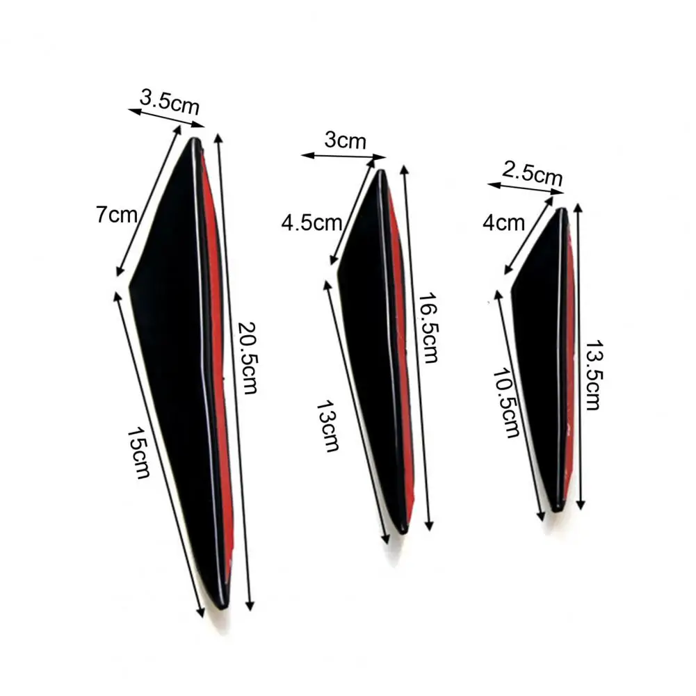6 Pcs Car Spoiler Splitters Decorative Protect Vehicle Edge Car Tuning Canard Universal Front Bumper Lip Car Accessories - Image 6