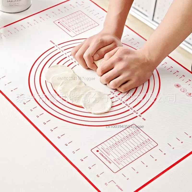 Large Size Silicone Kneading Pad Non-Stick Surface Rolling Dough Mat With Scale Kitchen Cooking Pastry Sheet Oven Liner Bakeware silicone baking mat oven liner