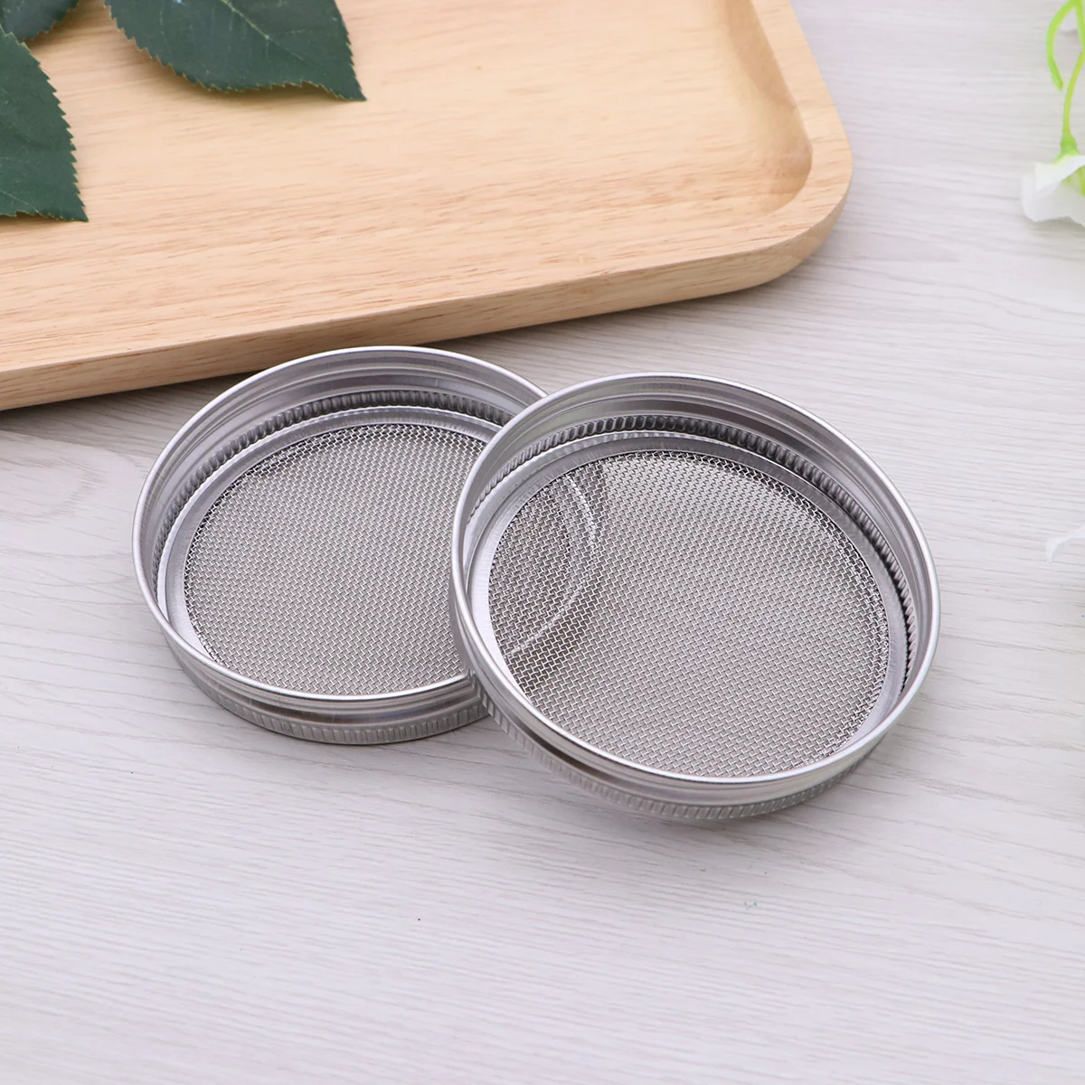 

4pcs Sprouting Screen Lids Round Stainless Steel Sprouting Jar Cover Canning Jar Growing Germination Screen Cover Caps 86x86x1cm