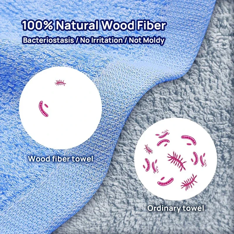 Wood Fiber Dish Cloth - Oil-ResistantKitchenScrubber for Dishes/Pans, Eco-FriendlyReusableCleaningRagwithQuick-Dry Tech (3-Pack)